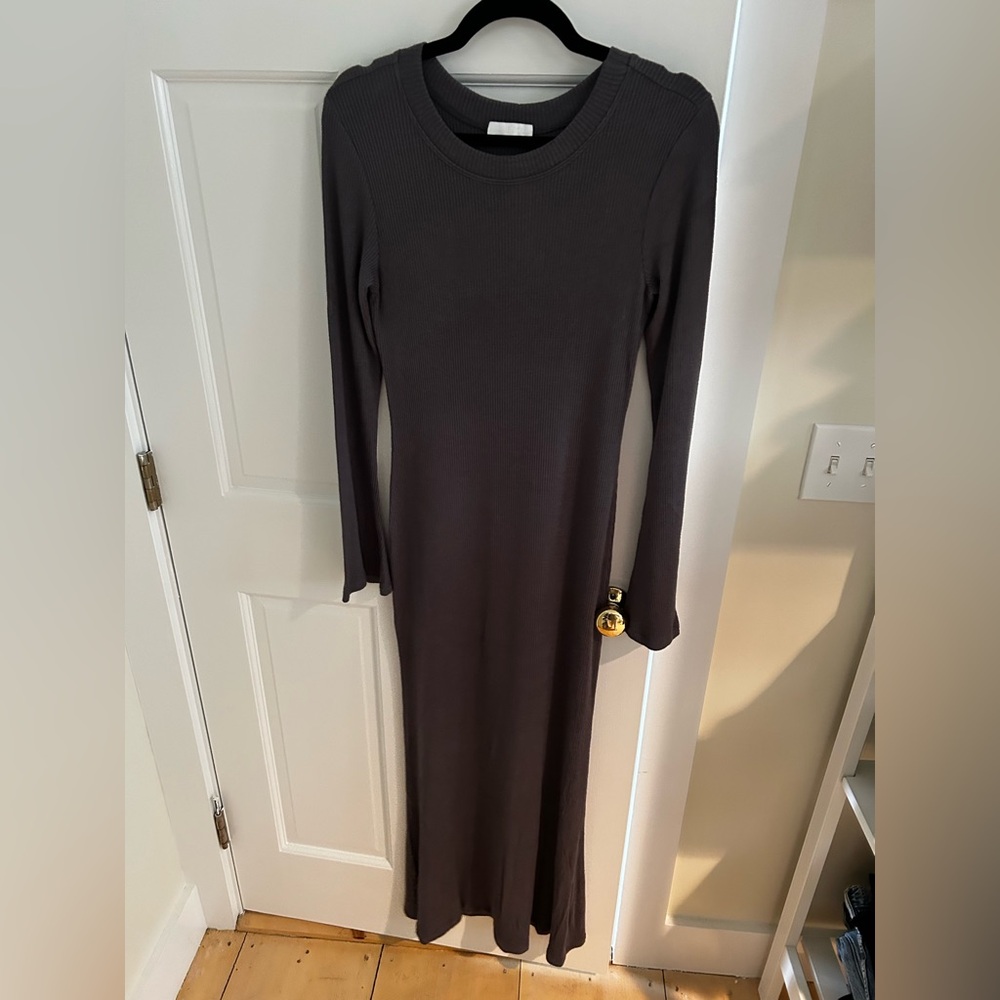Dark Grey Sweater Dress